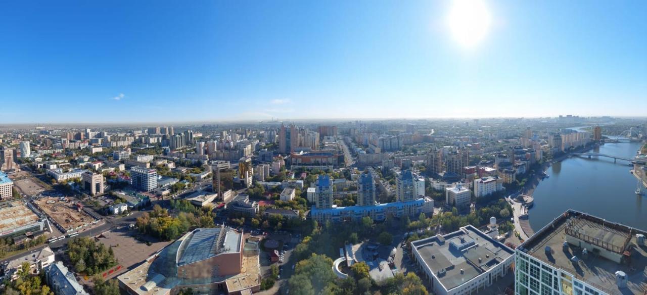 Апартаменты На Набережной С Панорамным Видом На 39 Этаже Nur-Sultan  Exterior photo